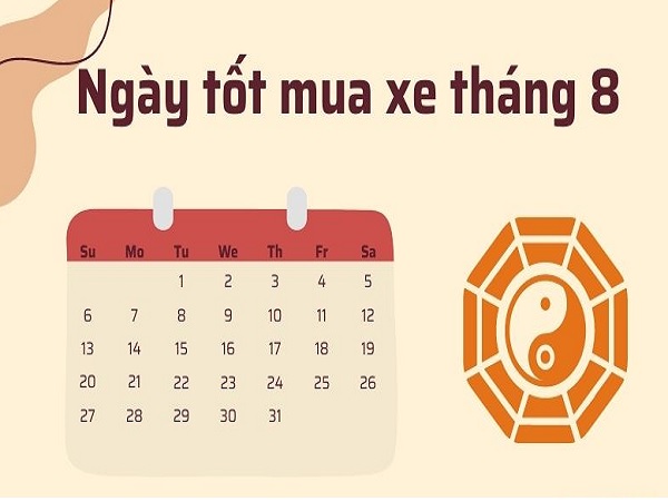 Ngày tốt mua xe tháng 8 năm 2024 cho 12 con giáp